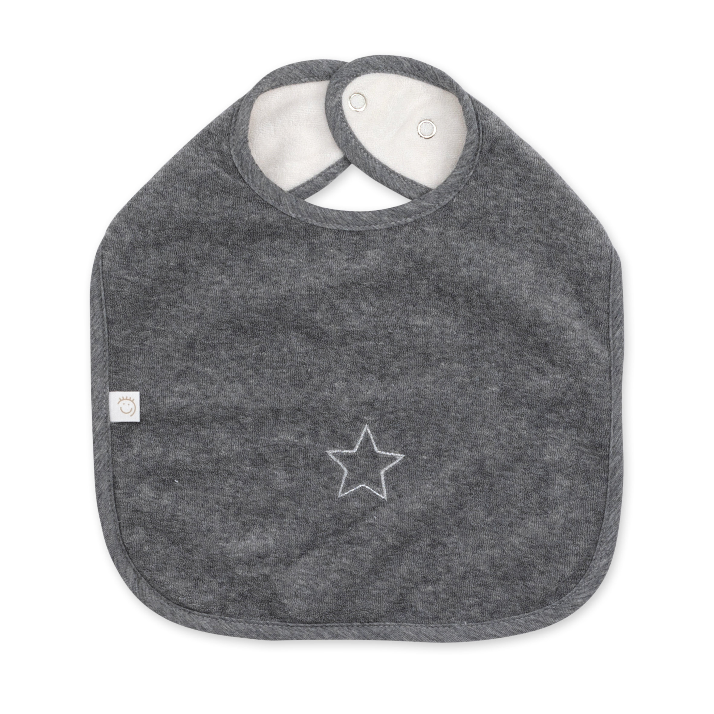 Bib waterproof Terry 37cm STARY Little stars print pingu
