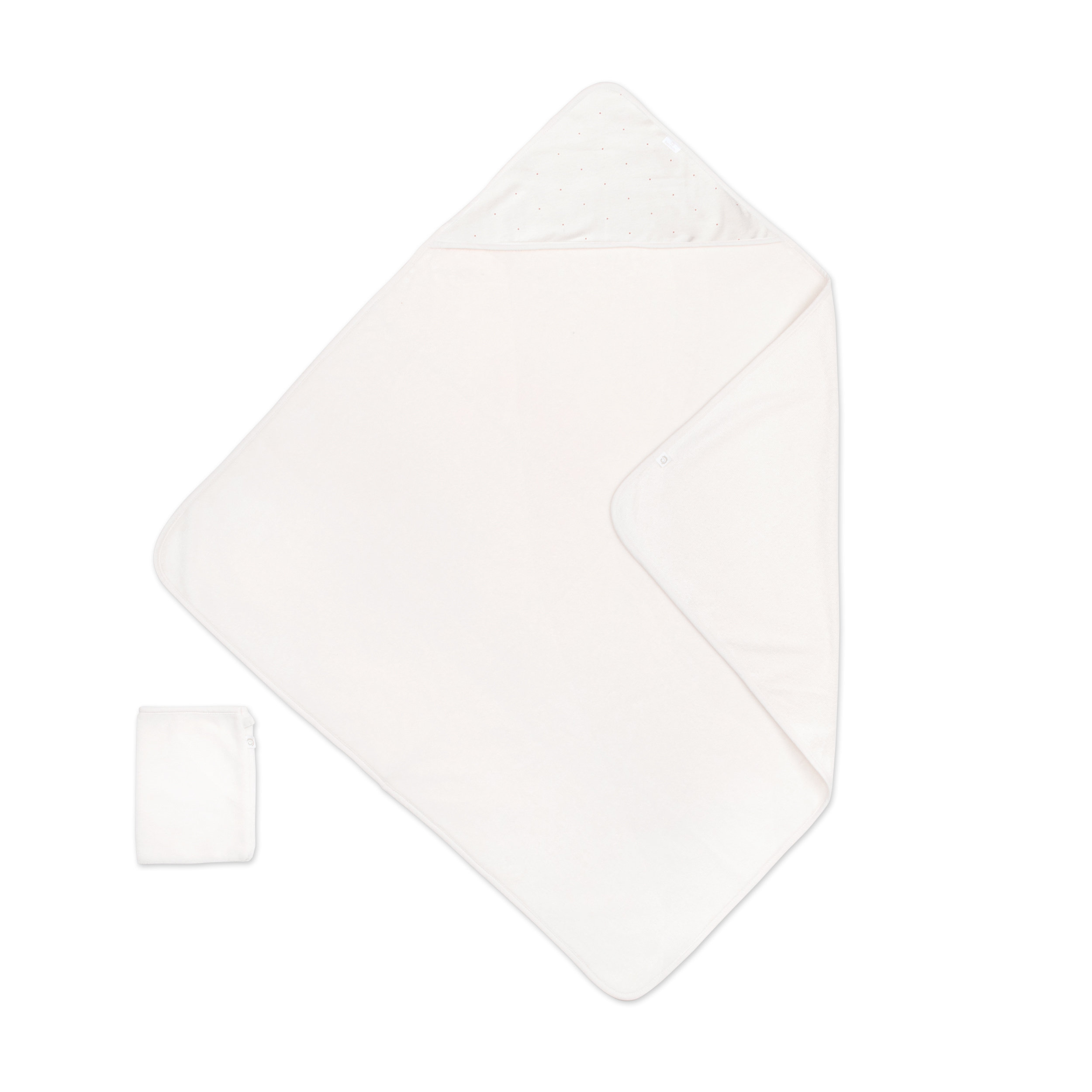 Badcape Bamboo 90x90cm CHOUX Small dot print ecru