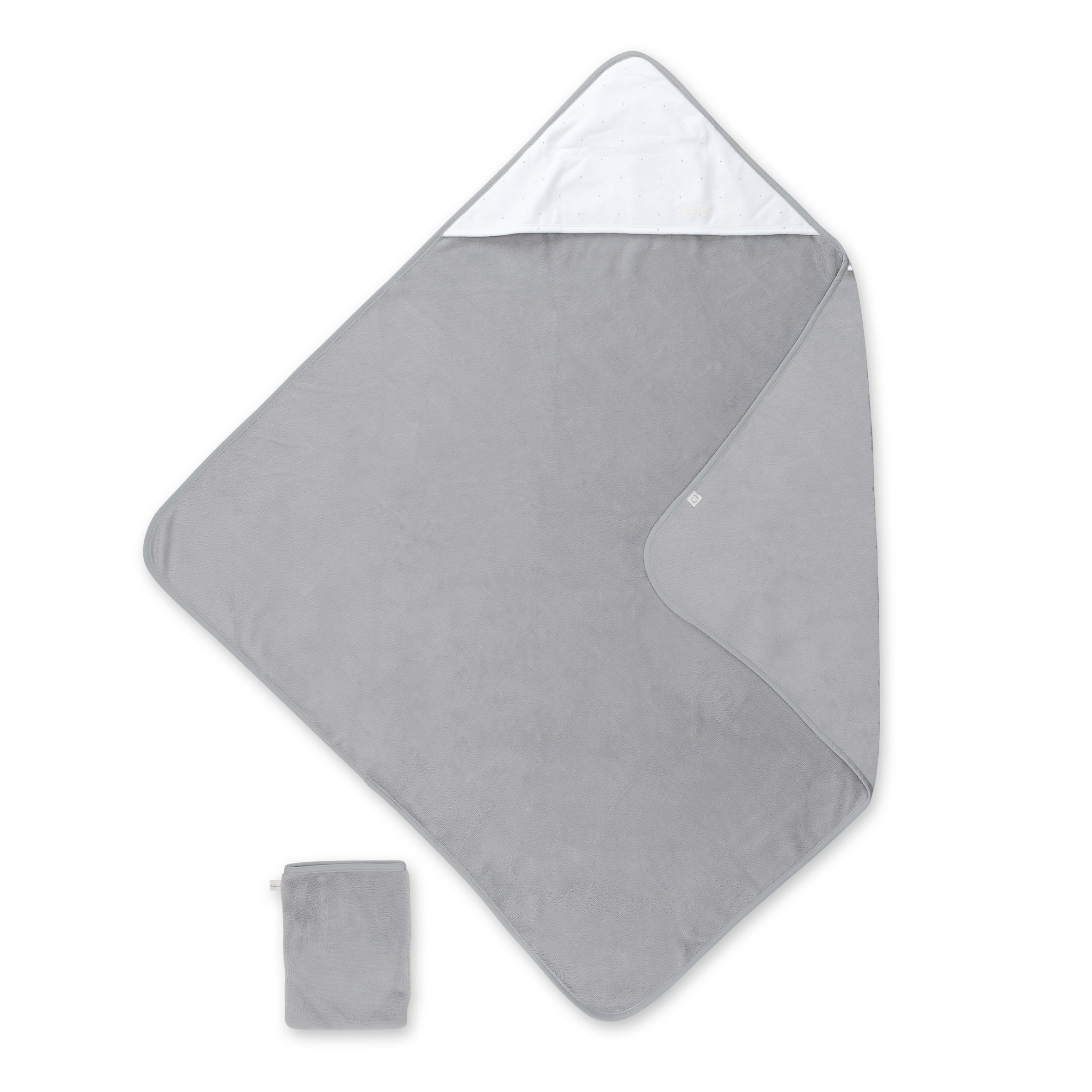 Badcape Bamboo 90x90cm CHOUX Stars grizou