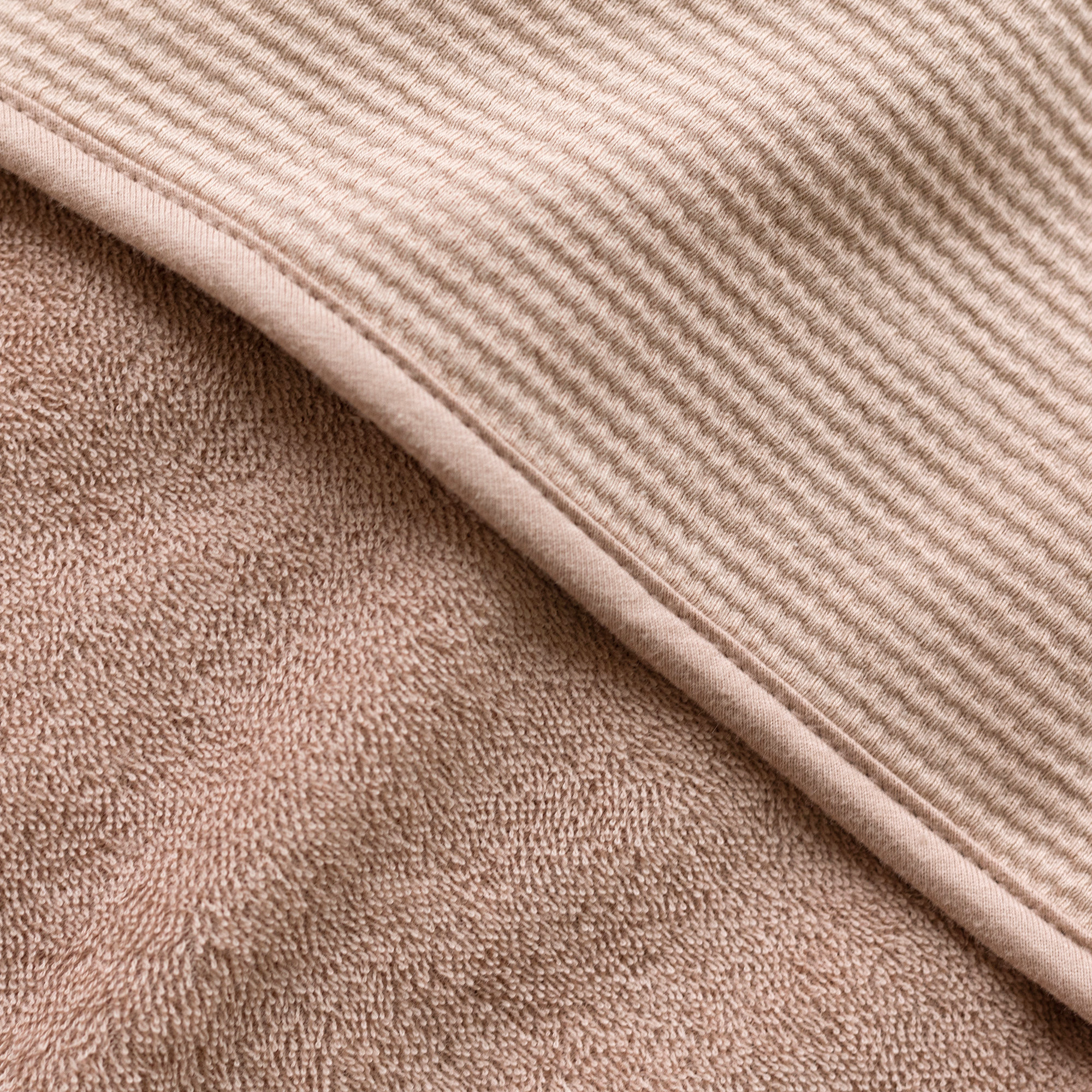 Cape de bain Terry  bio 90x90cm WAFLE Natural