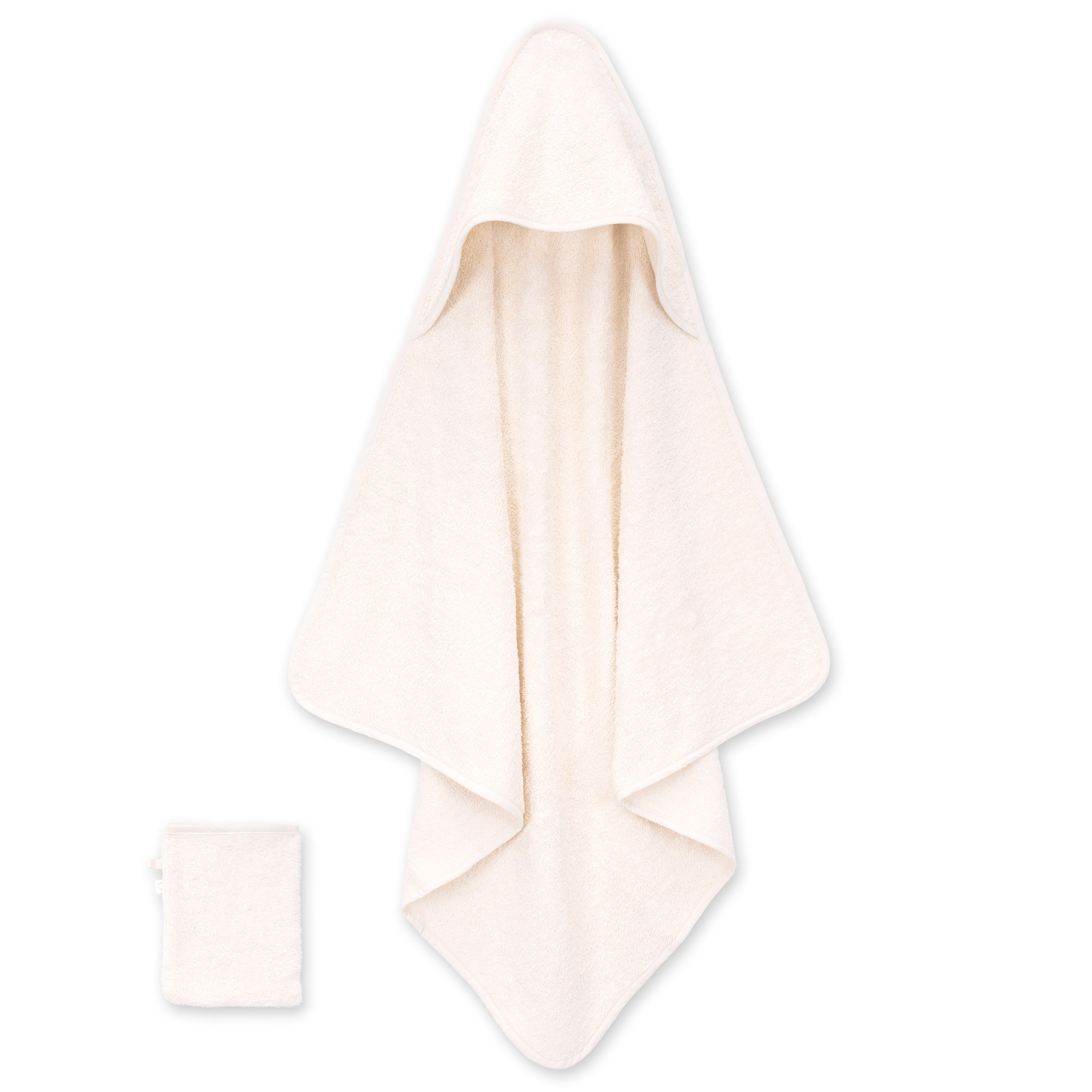 Bath cape Soft terry 75x75cm BEMINI Ecru