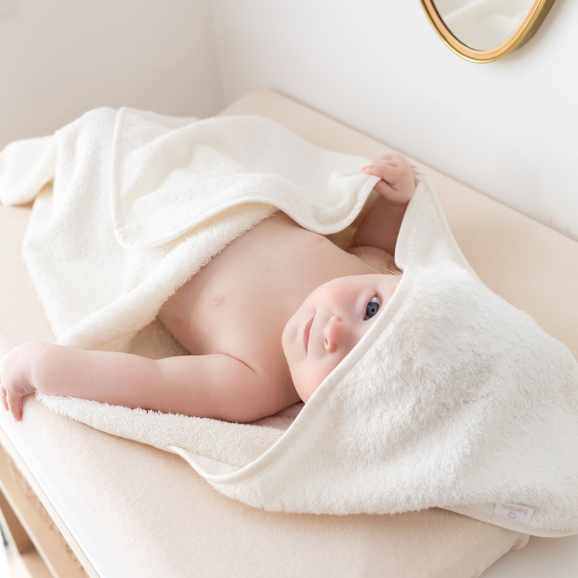 Cape de bain Terry 75x75cm BEMINI Ecru[CARE]