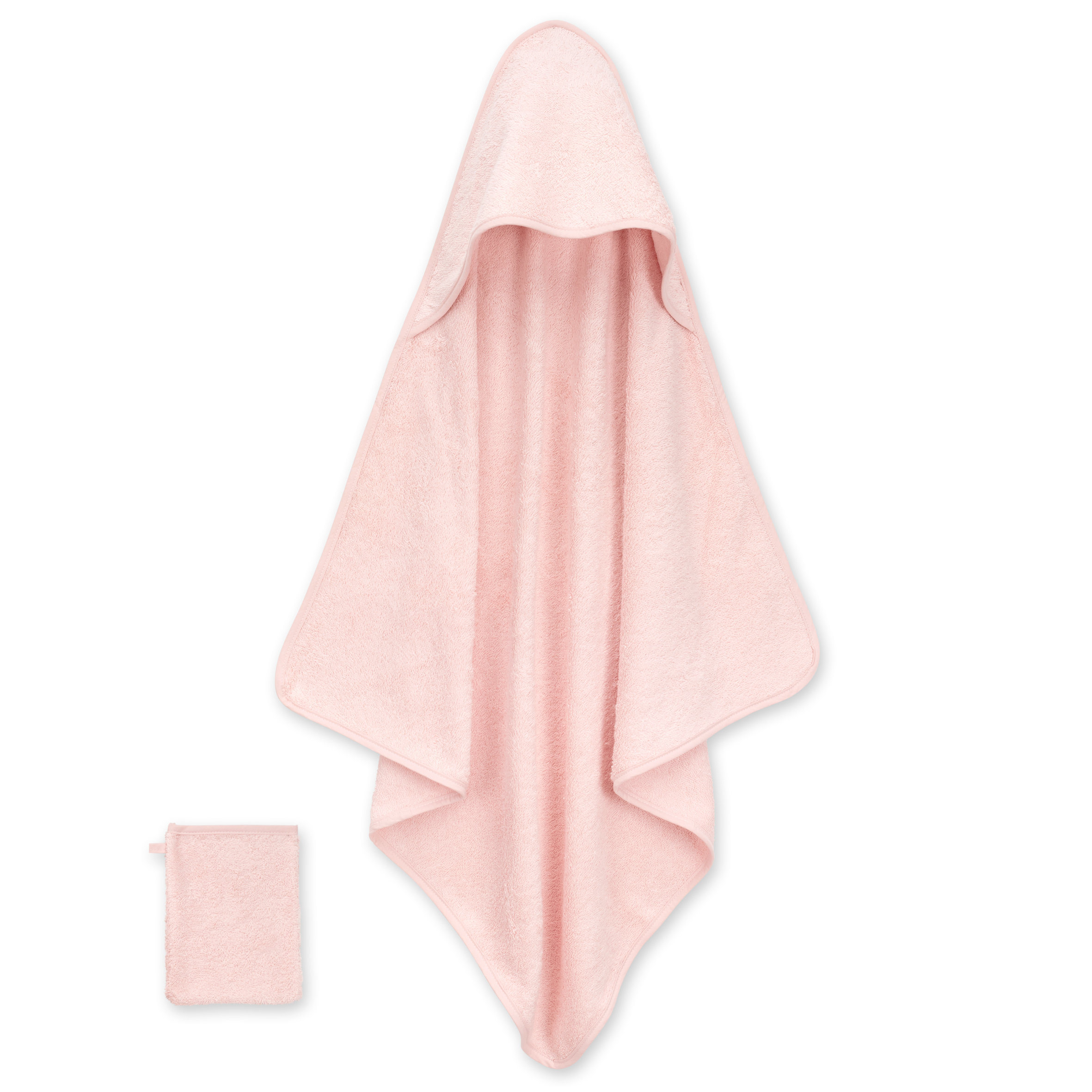 Bath cape Soft terry 75x75cm BEMINI Blush
