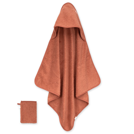 Bath cape Terry 75x75cm BEMINI Brick