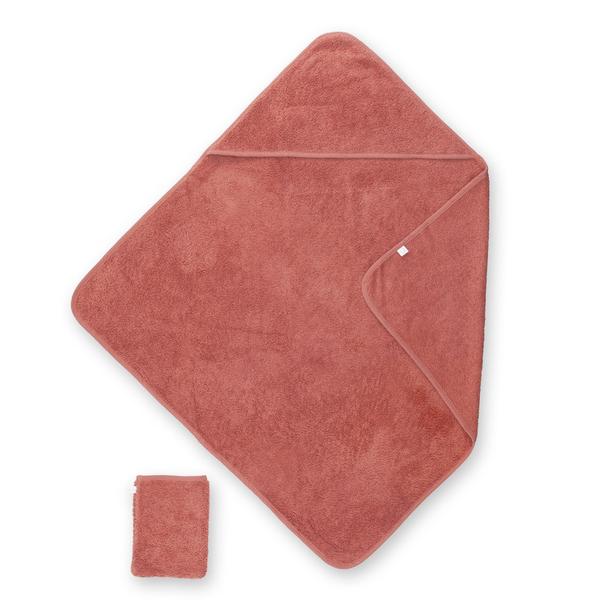 Kapuzen badetuch Terry 75x75cm BEMINI Redwood