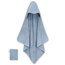 Kapuzen badetuch Terry 75x75cm BEMINI Stone