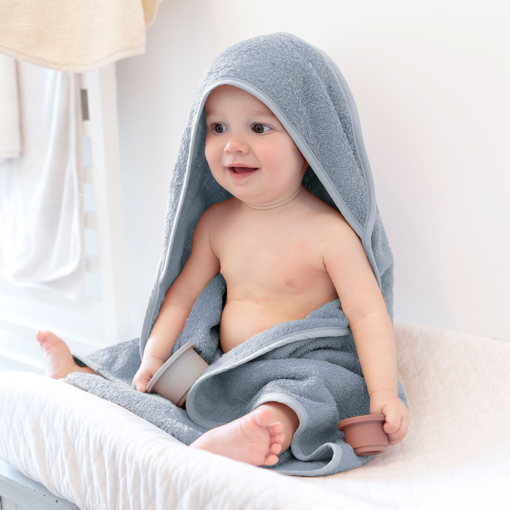 Cape de bain Terry 75x75cm BEMINI Stone[CARE]