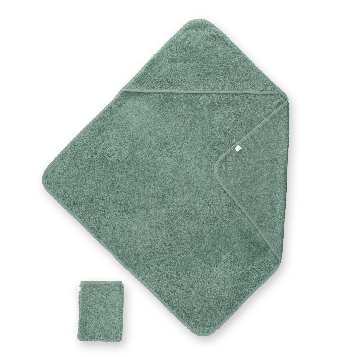 Kapuzen badetuch Terry 75x75cm BEMINI Green