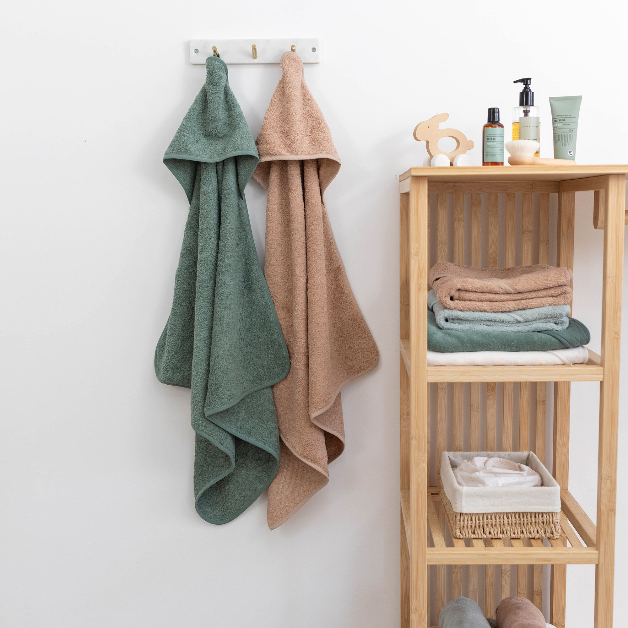 Capa de baño Rizo suave 75x75cm BEMINI Green[CARE]