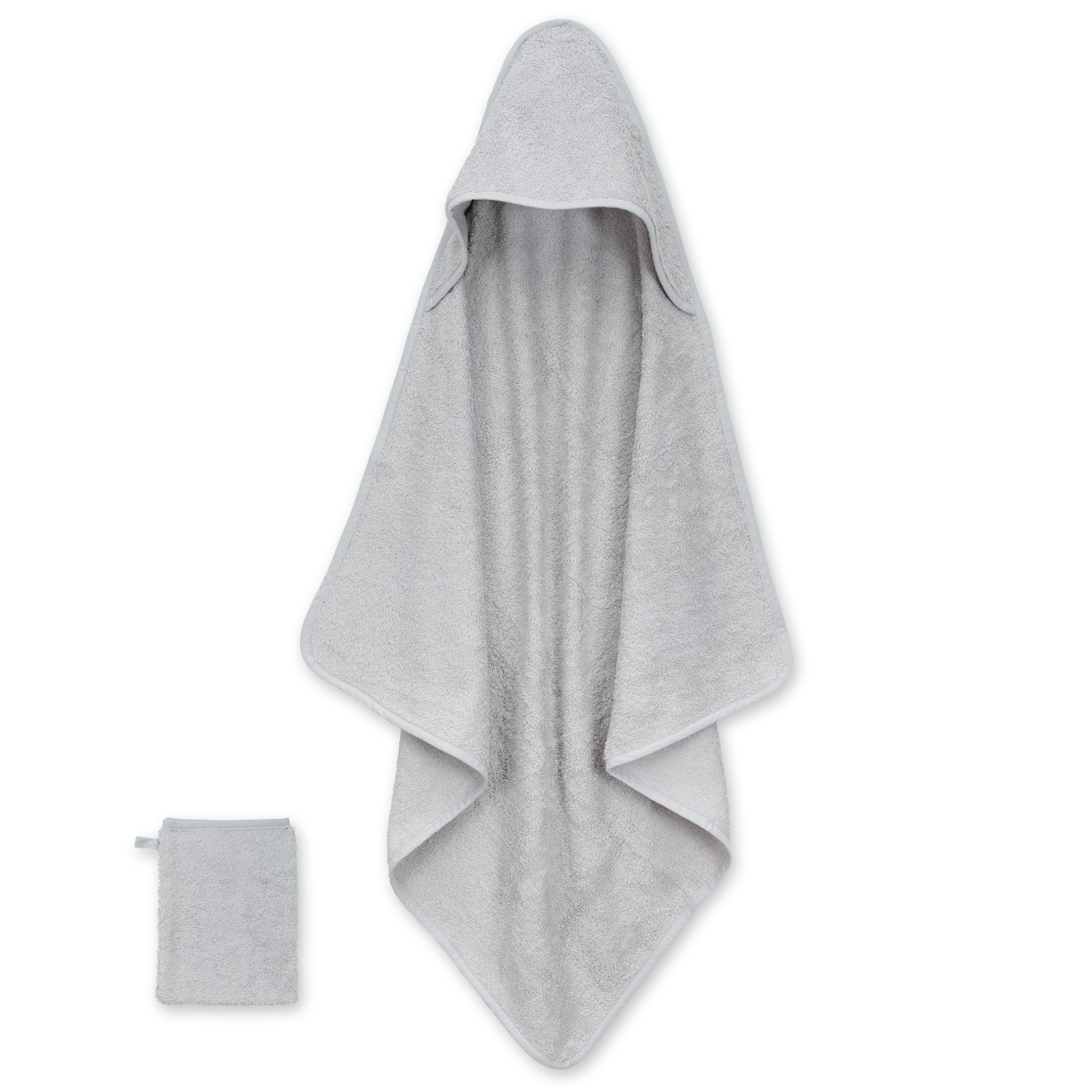Badcape Zachte badstof 75x75cm BEMINI Grizou