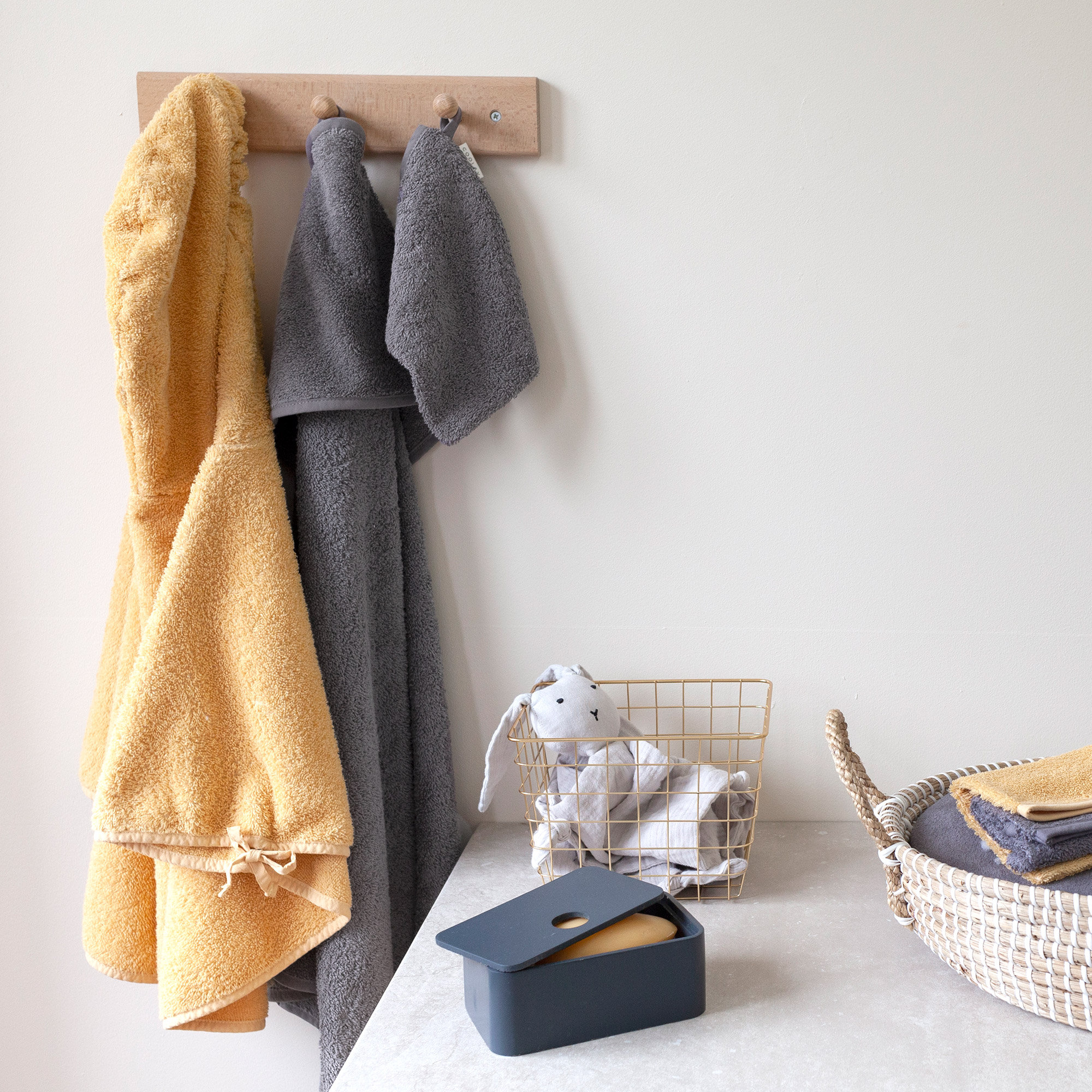 Bath cape Soft terry 75x75cm BEMINI PinguOutlet