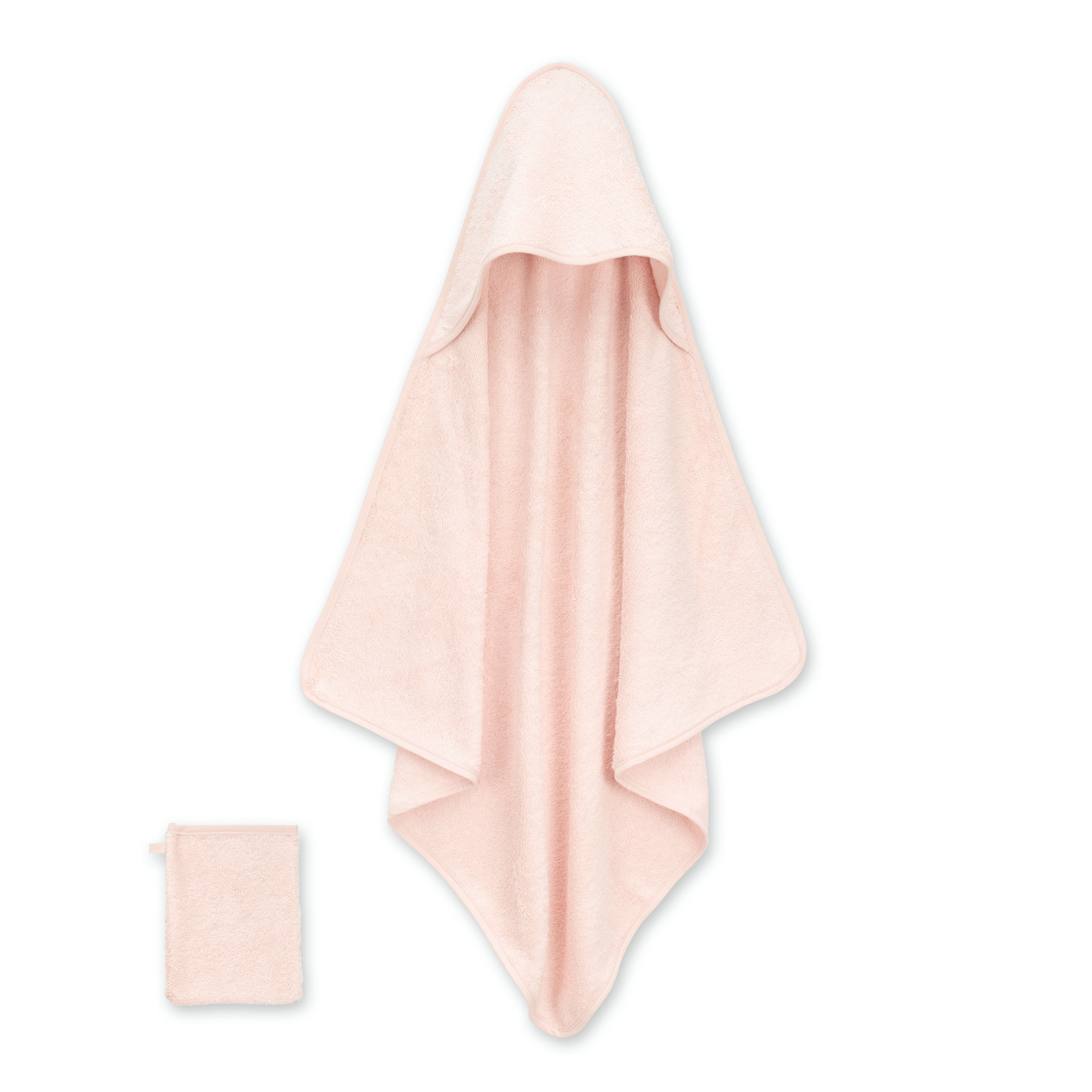 Bath cape Comfort terry 75x75cm Rosa