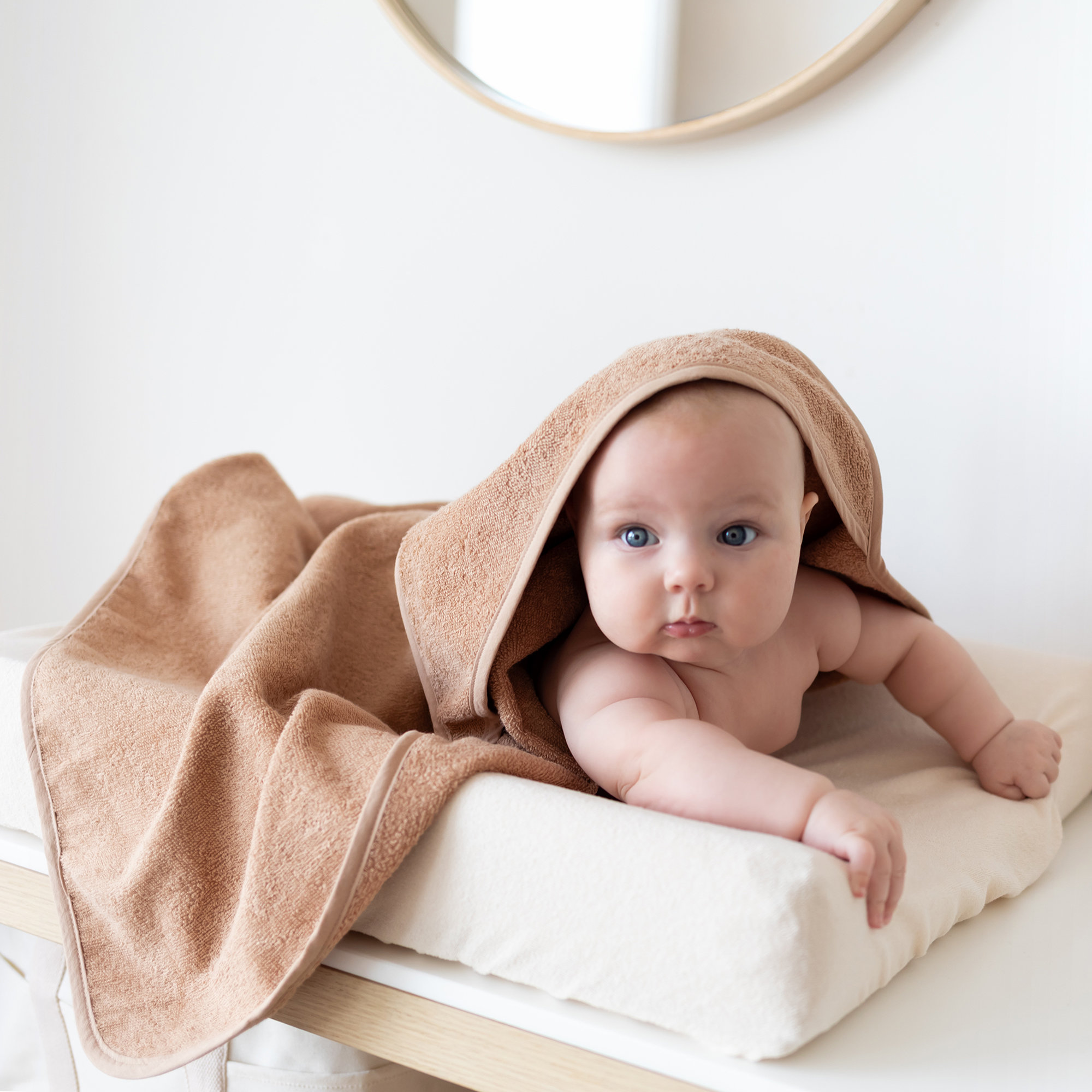 Bath cape Comfort terry 75x75cm  Natural[CARE]
