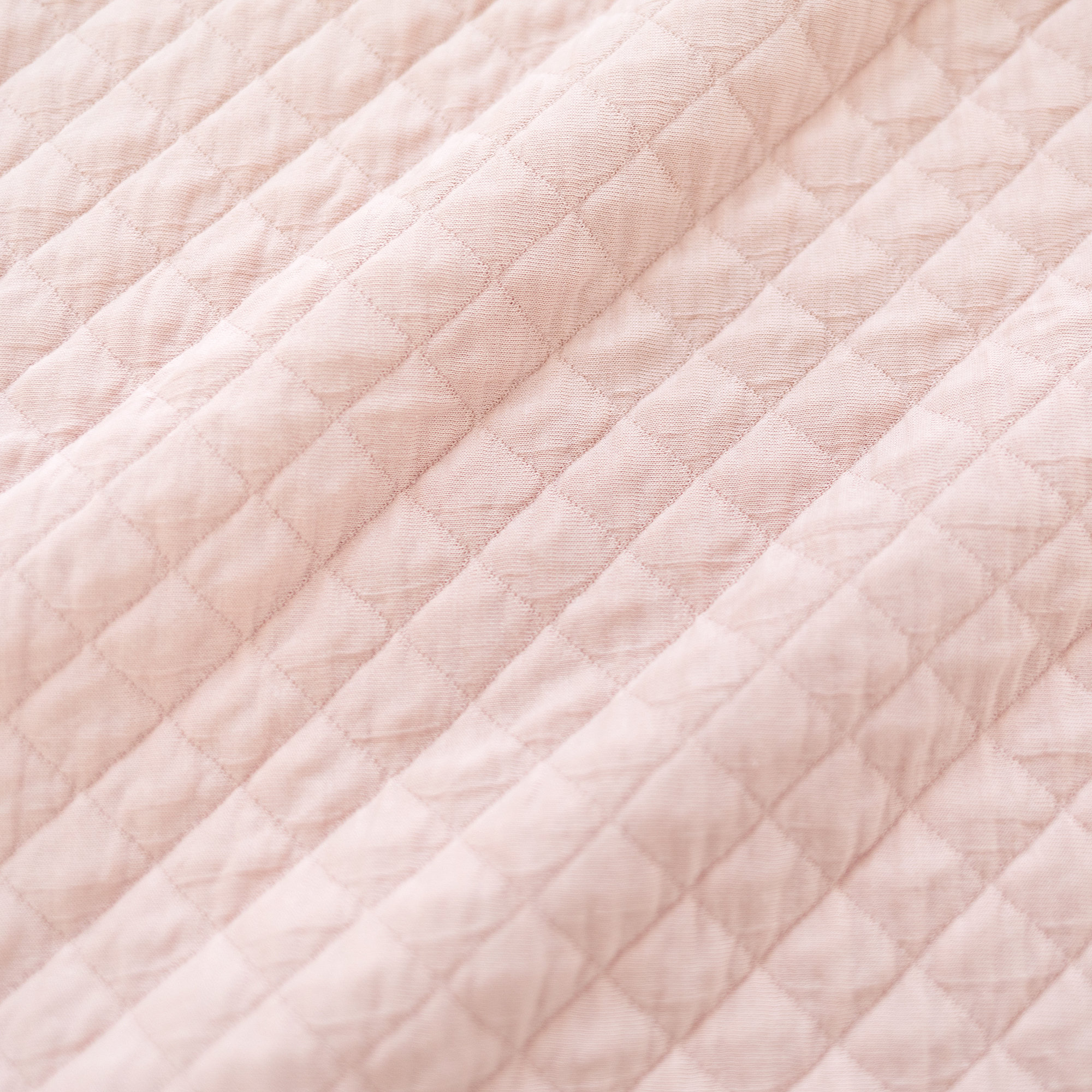 Housse coussin Pady quilted jersey 50x75cm QUILT Blush[CARE]