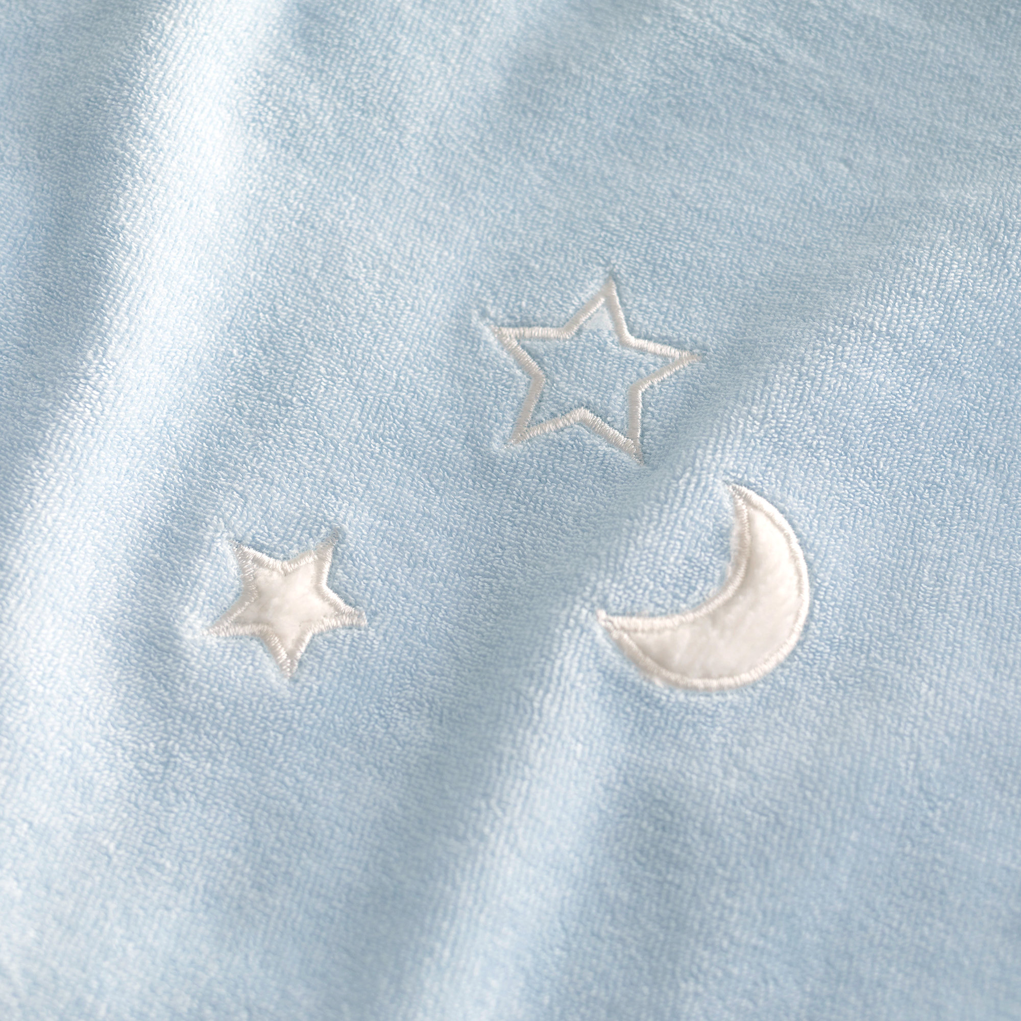 Changing mat cover Terry 50x75cm STARY Stars print light blue