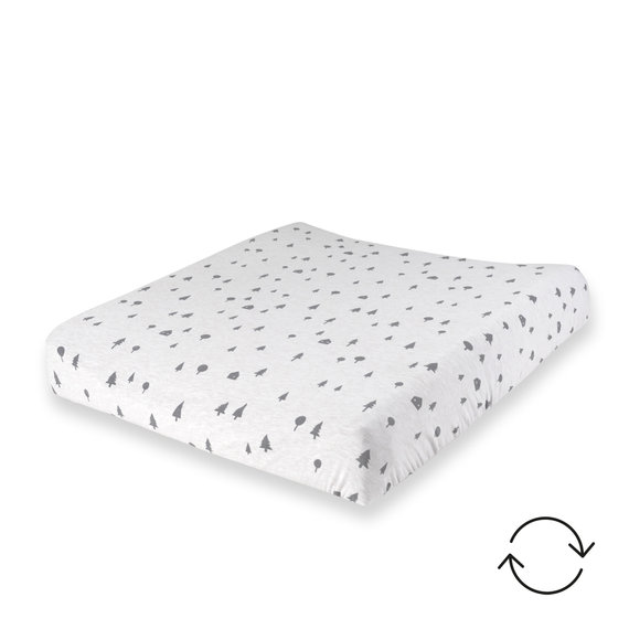 Waskussenhoes Jersey + terry omkeerbar 50x75cm SVENN Scandinavische print