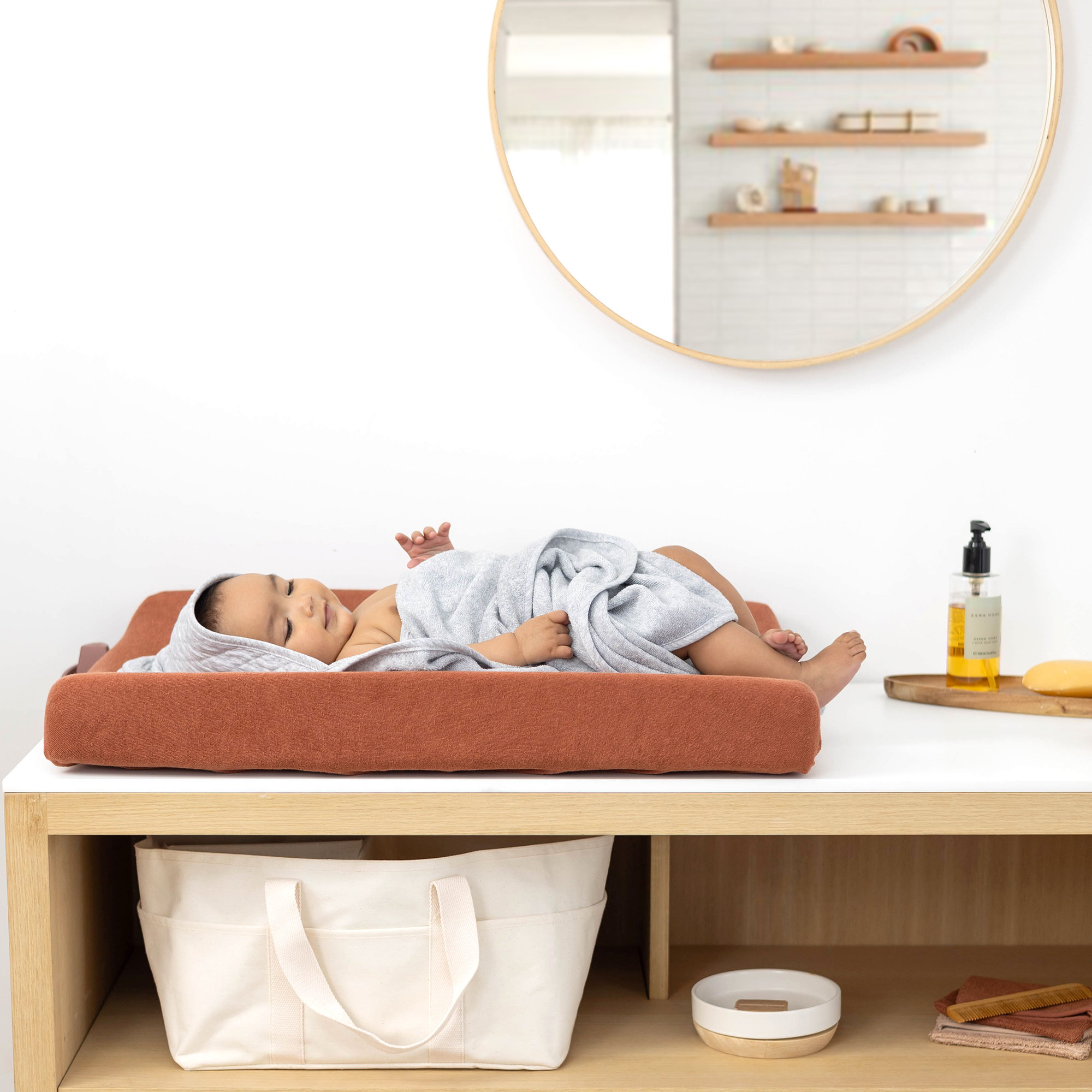 Funda cambiador Rizo bouclé 50x75cm BEMINI Brick[CARE]