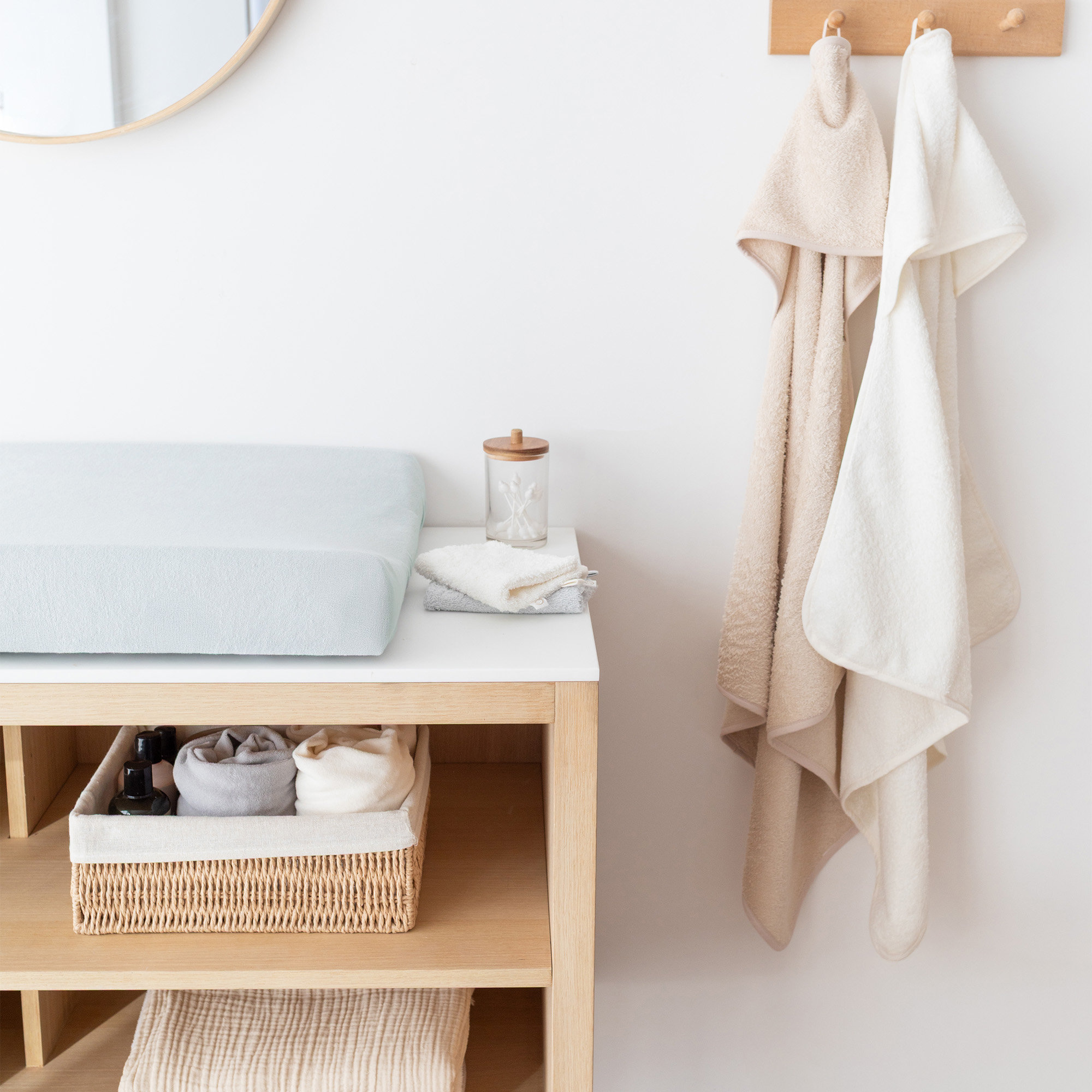 Waskussenhoes Terry 50x75cm BEMINI Glacier[CARE]