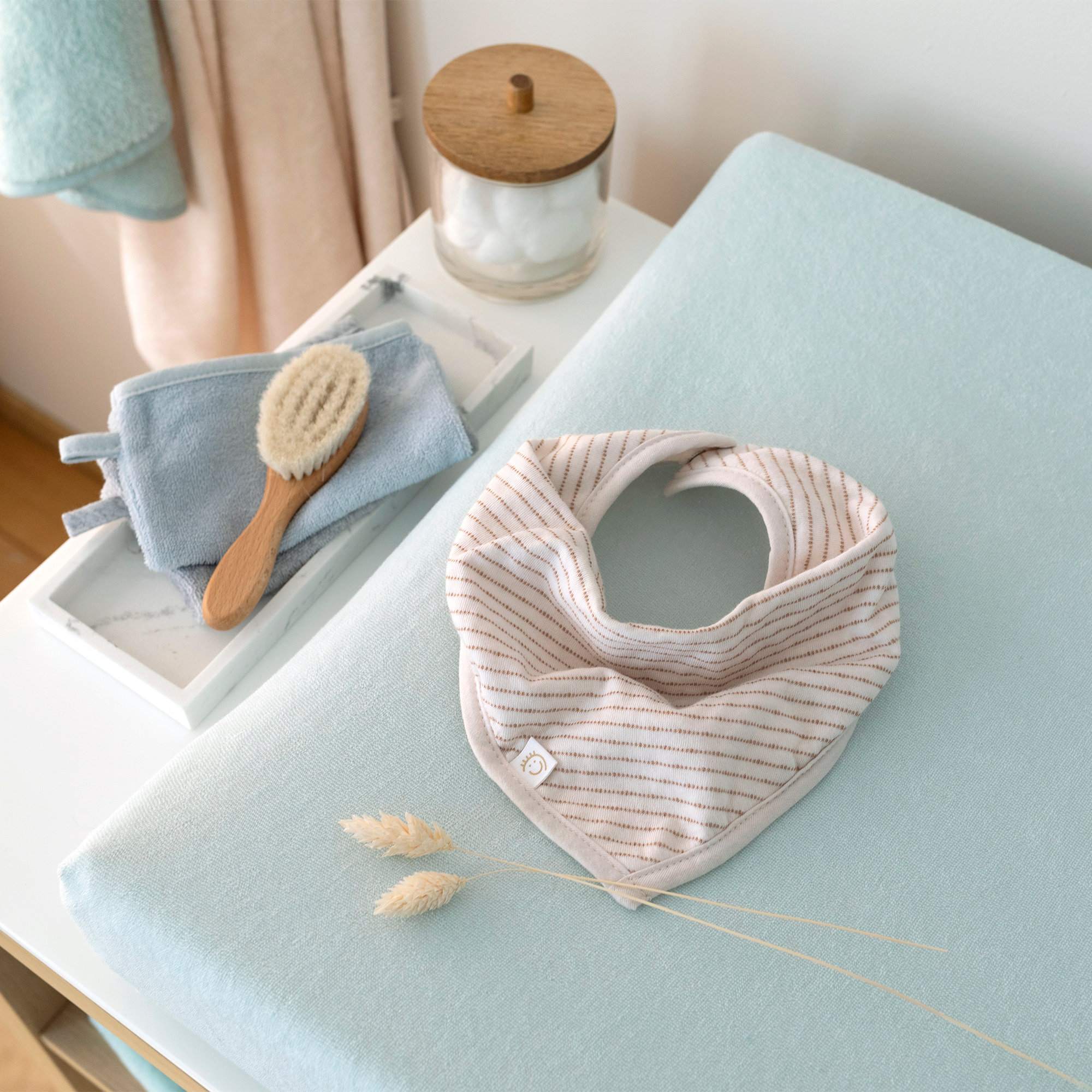 Changing mat cover Terry bouclette 50x75cm BEMINI KakiOutlet