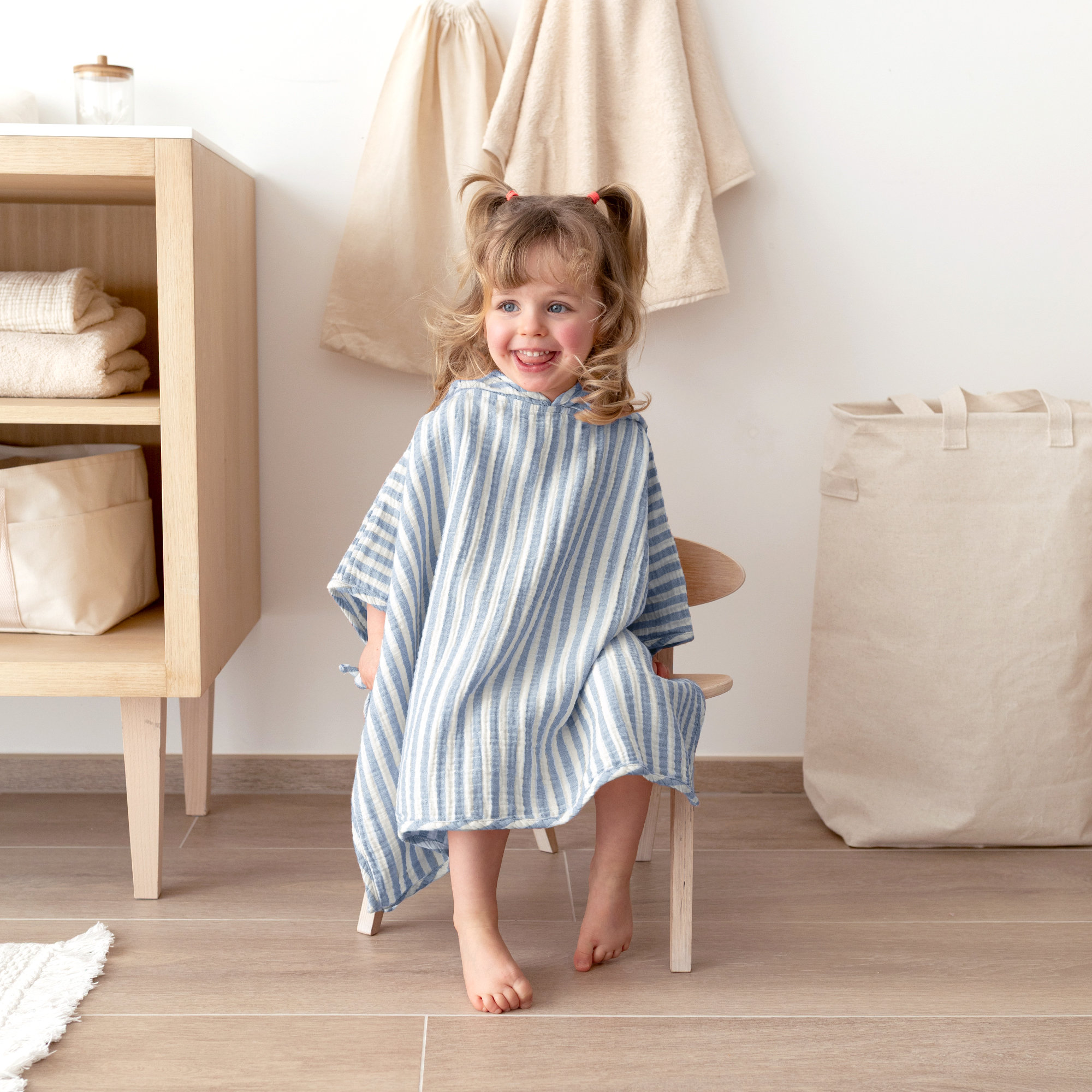 Poncho Baumwollgaze 9-36m BEACH Wonder[CARE]