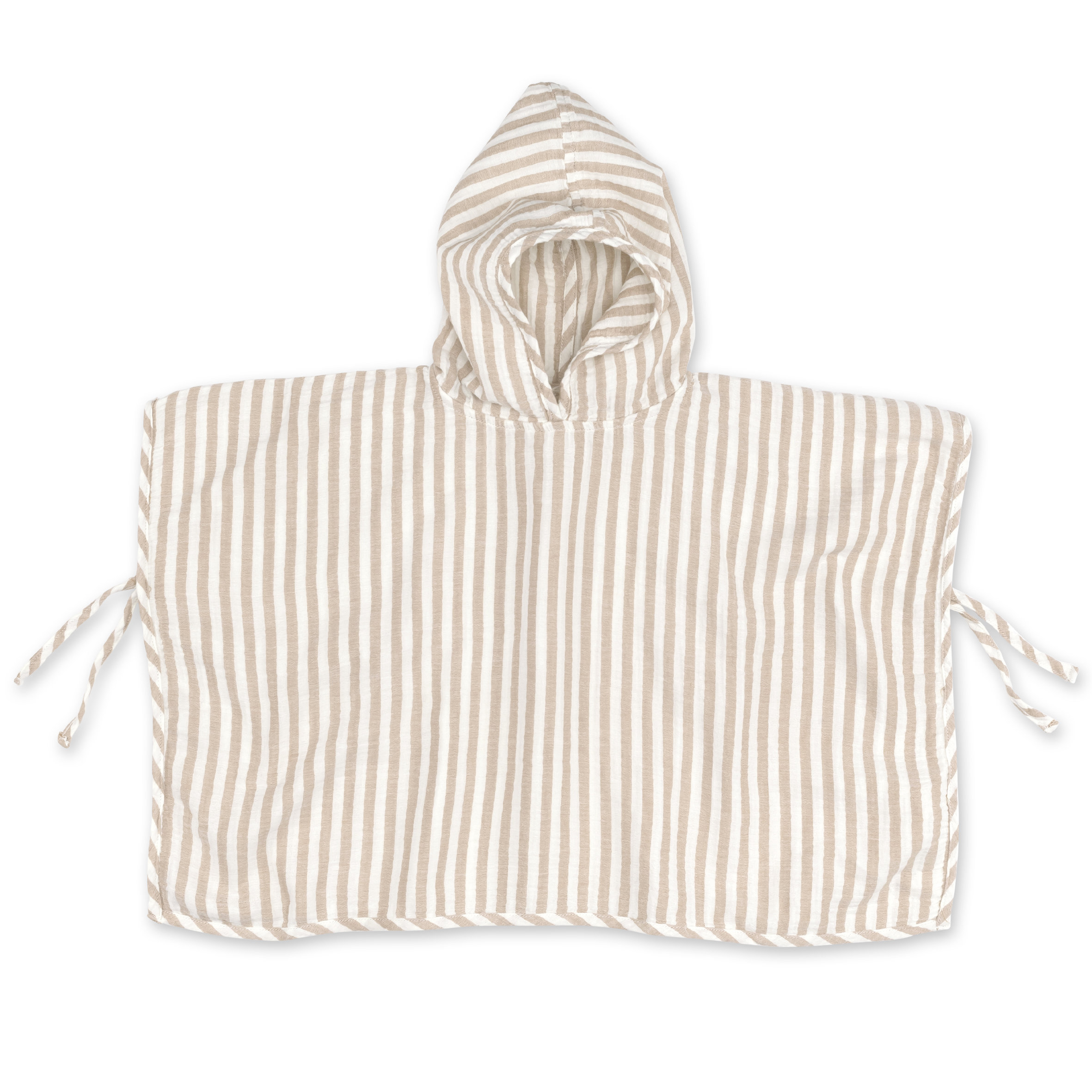 Poncho Baumwollgaze 9-36m BEACH Sesame