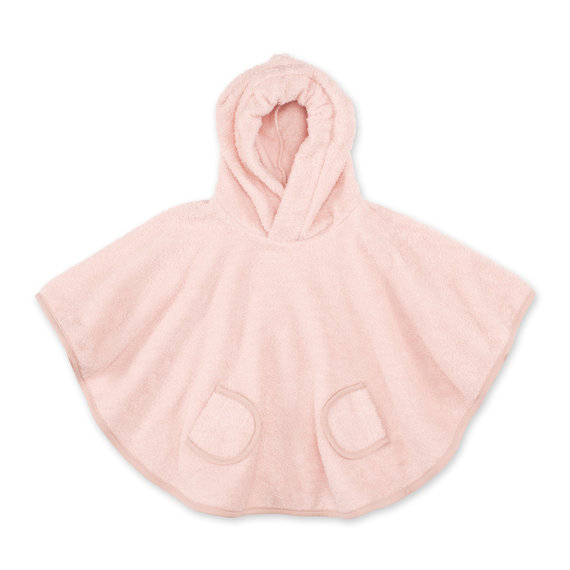 Poncho Terry 9-36m BEMINI Old pink