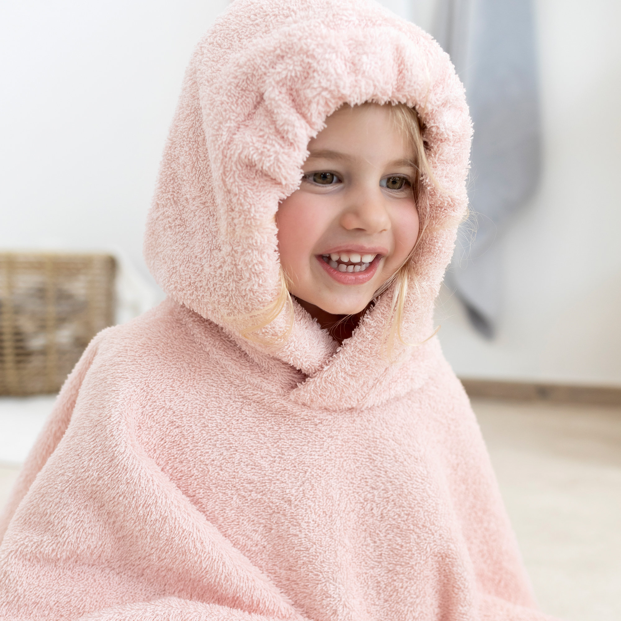 Poncho Éponge douce 9-36m BEMINI Blush[CARE]