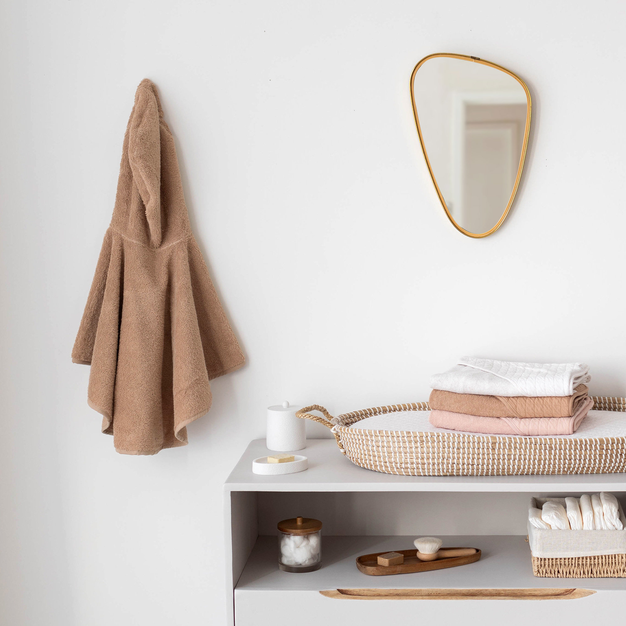 Poncho Éponge douce 9-36m BEMINI Beige[CARE]