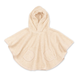 Poncho Douce éponge 9-36m  Cream