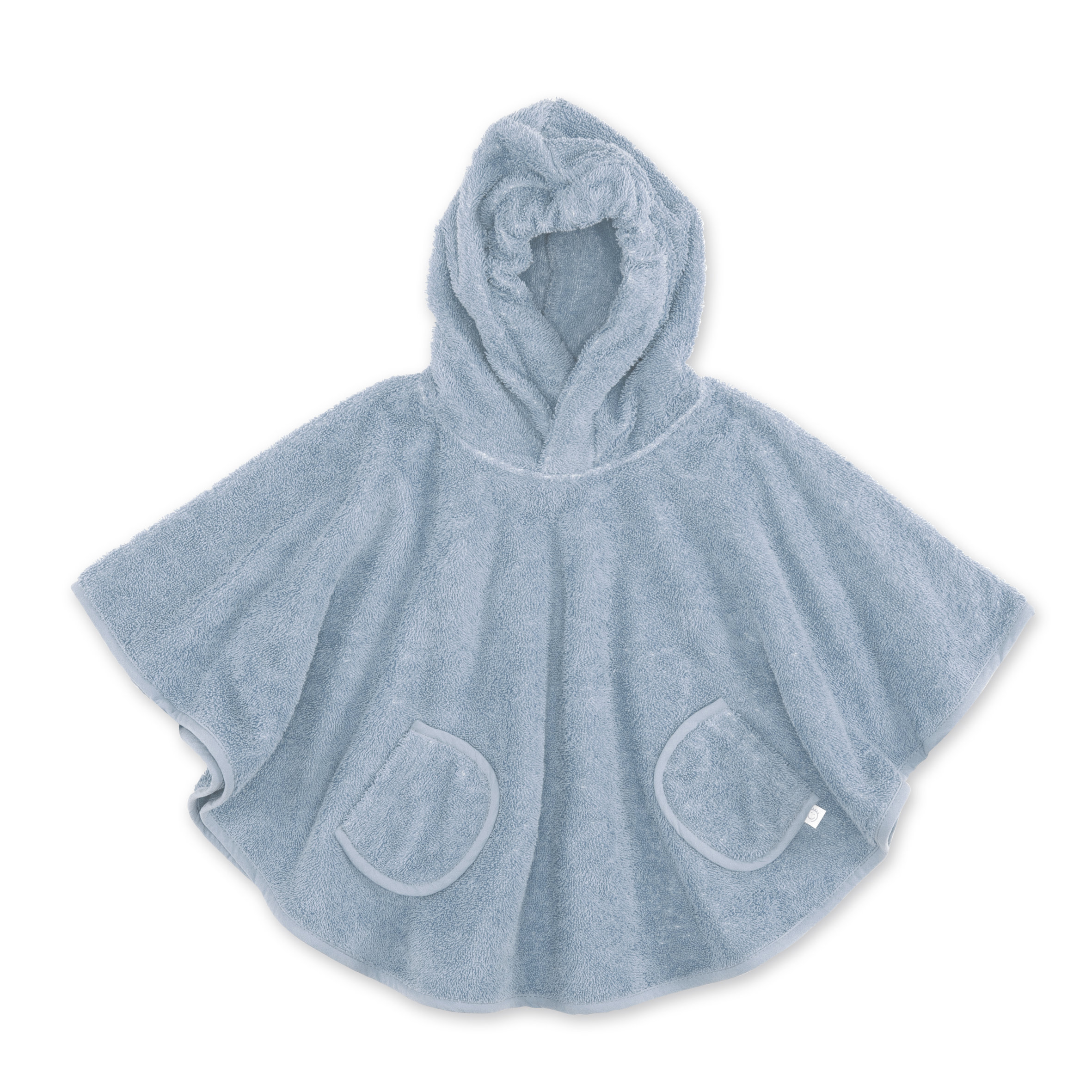 Poncho Weicher Frottee 9-36m  Stone