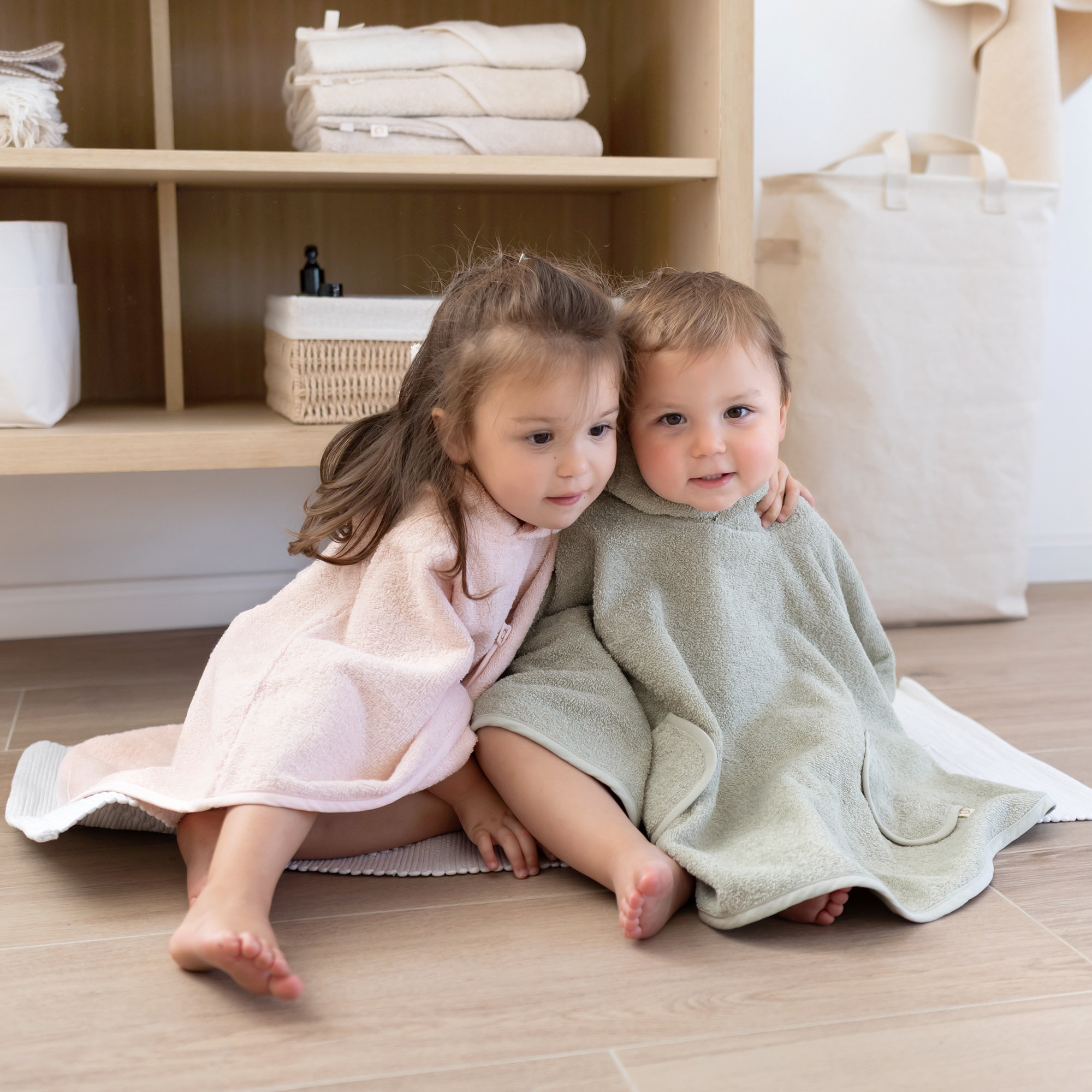 Poncho Rizo suave 9-36m  Kaki[CARE]