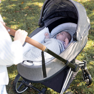 Biside Pady quilted + Jersey 0-12m QUILT Mix grey