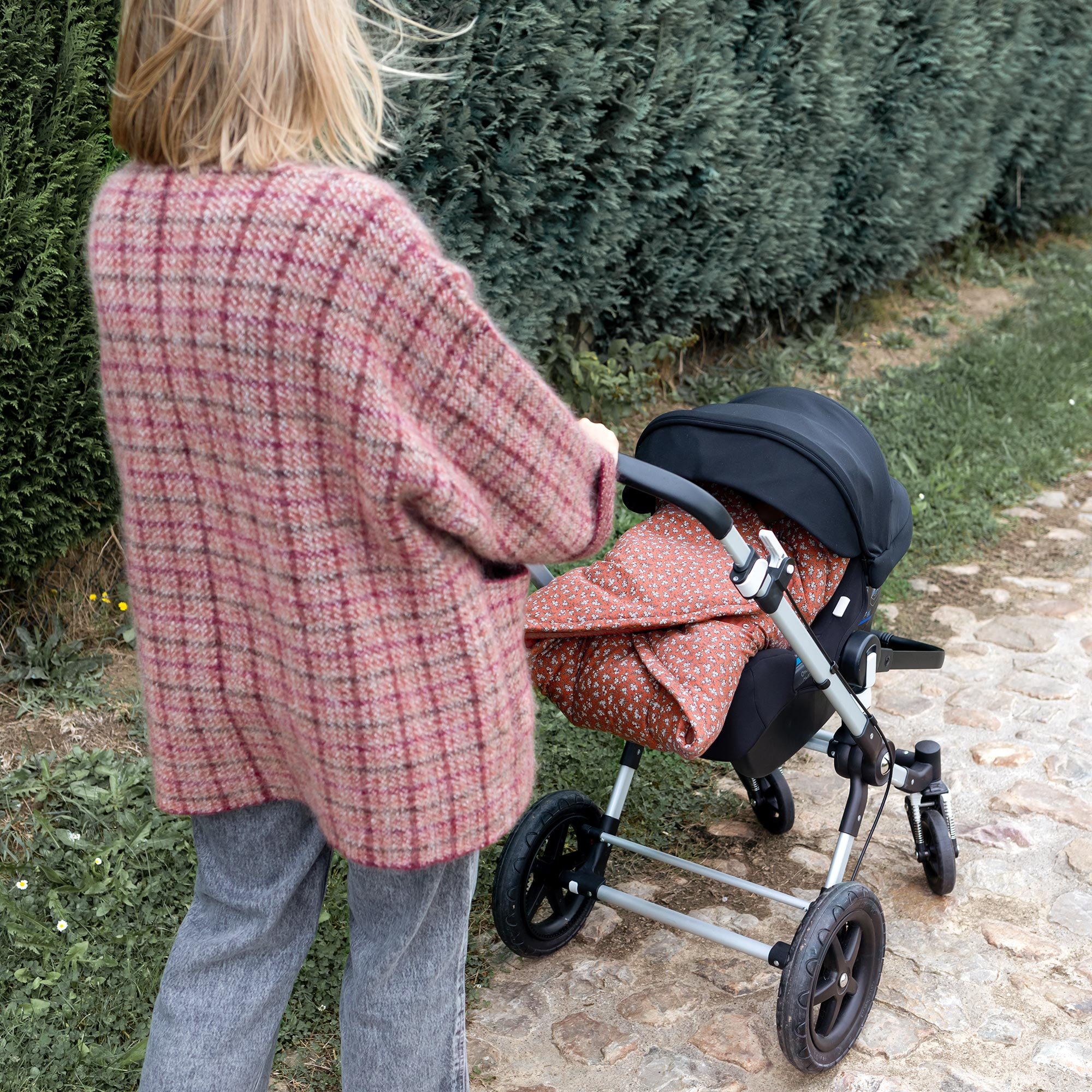 Biside Pady jersey + jersey 0-12m HEIDI Print Heidi Carmin[WANDER]