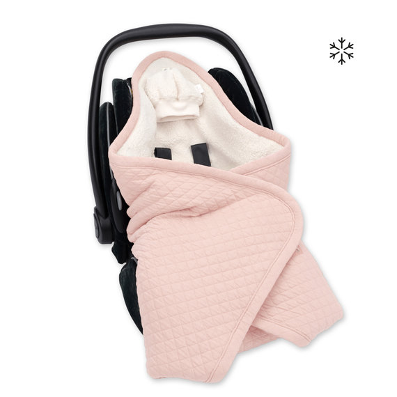 Biside Pady quilted + teddy 0-12m QUILT Blush