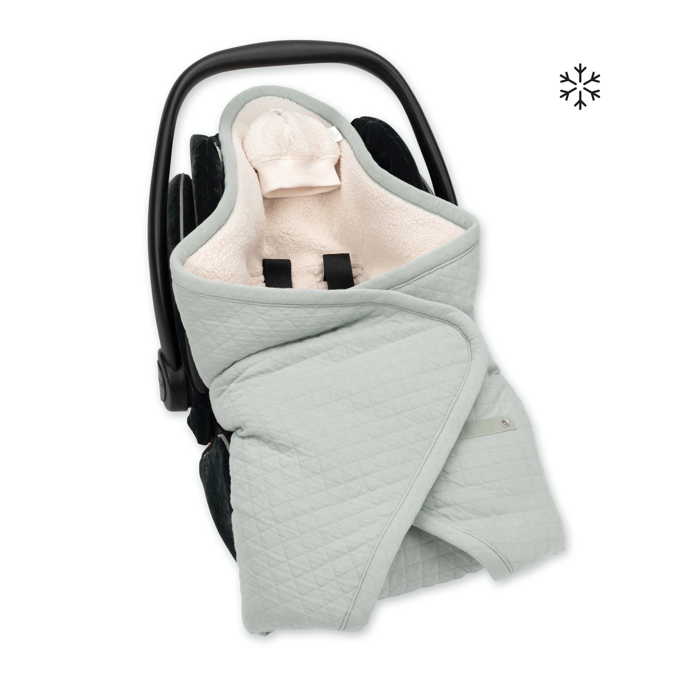 Biside Warme gewatteerde teddy 0-12m QUILT Lunar