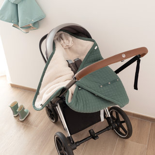 Biside Teddy acolchado cálido 0-12m QUILT Green