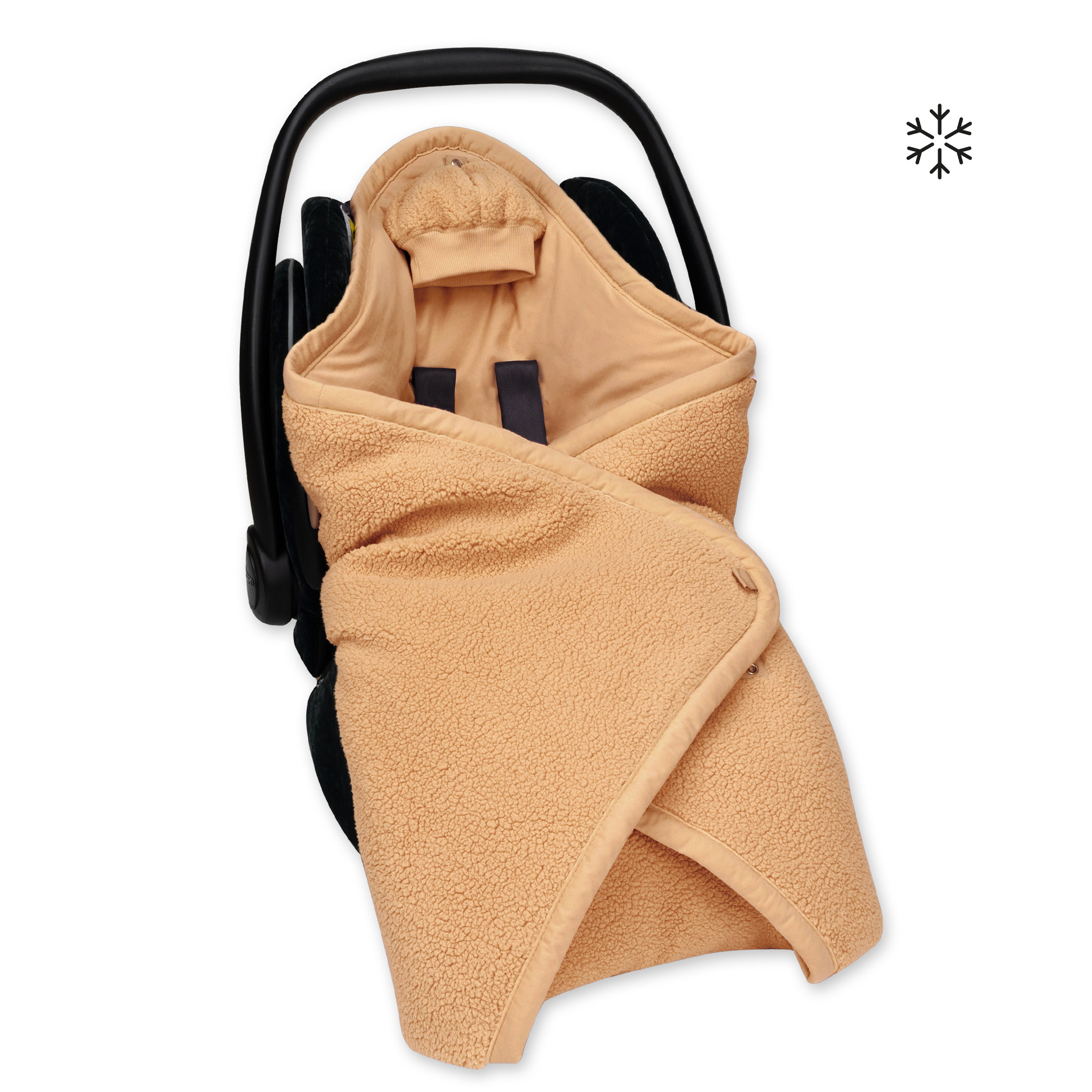 Biside Pady teddy + jersey 0-12m TEDDY Ocre