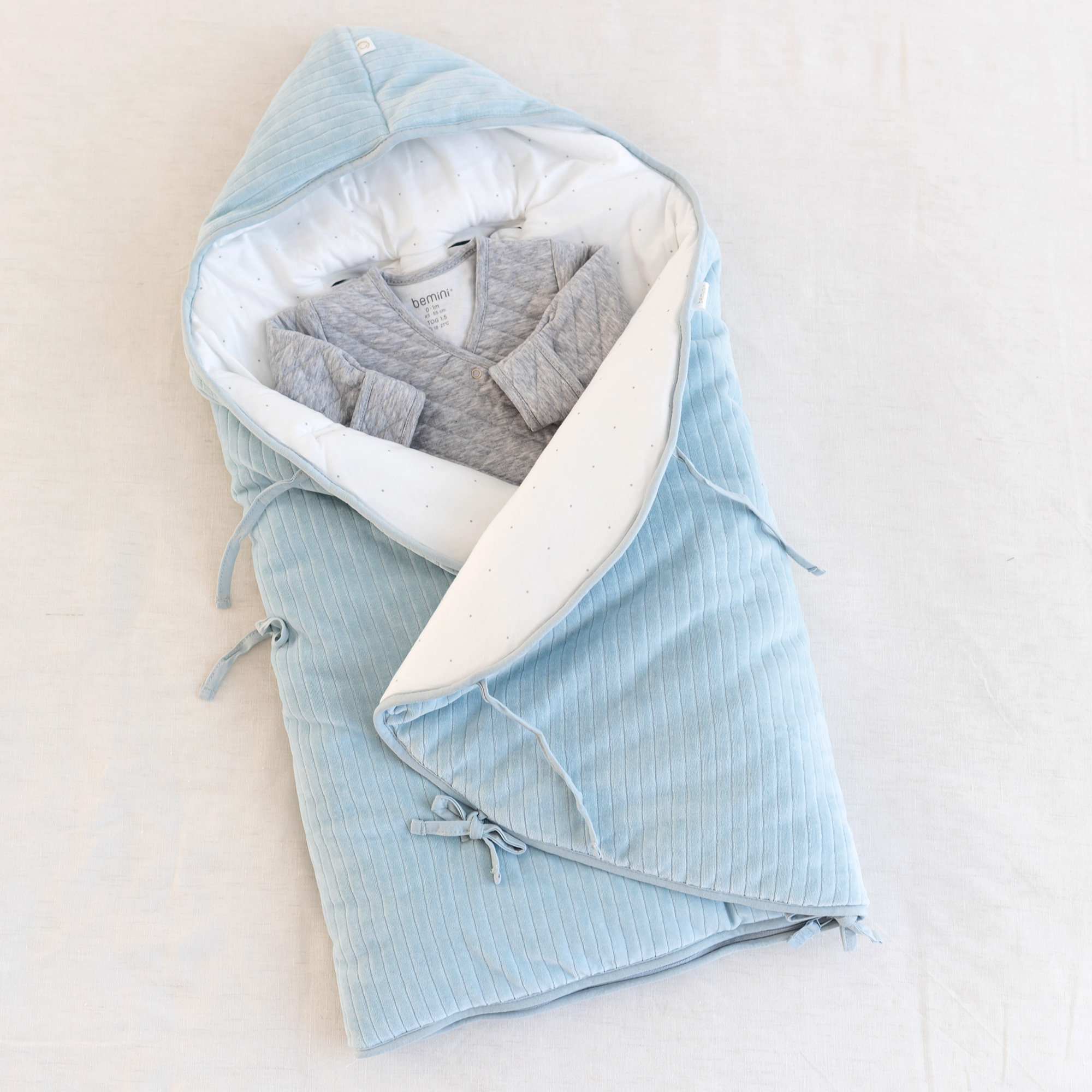 Mini Nest Pady velvet + jersey 0-4m  Breeze