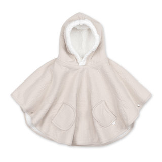 Poncho de voyage Pady tetra jersey + teddy 9-36m CADUM Sand