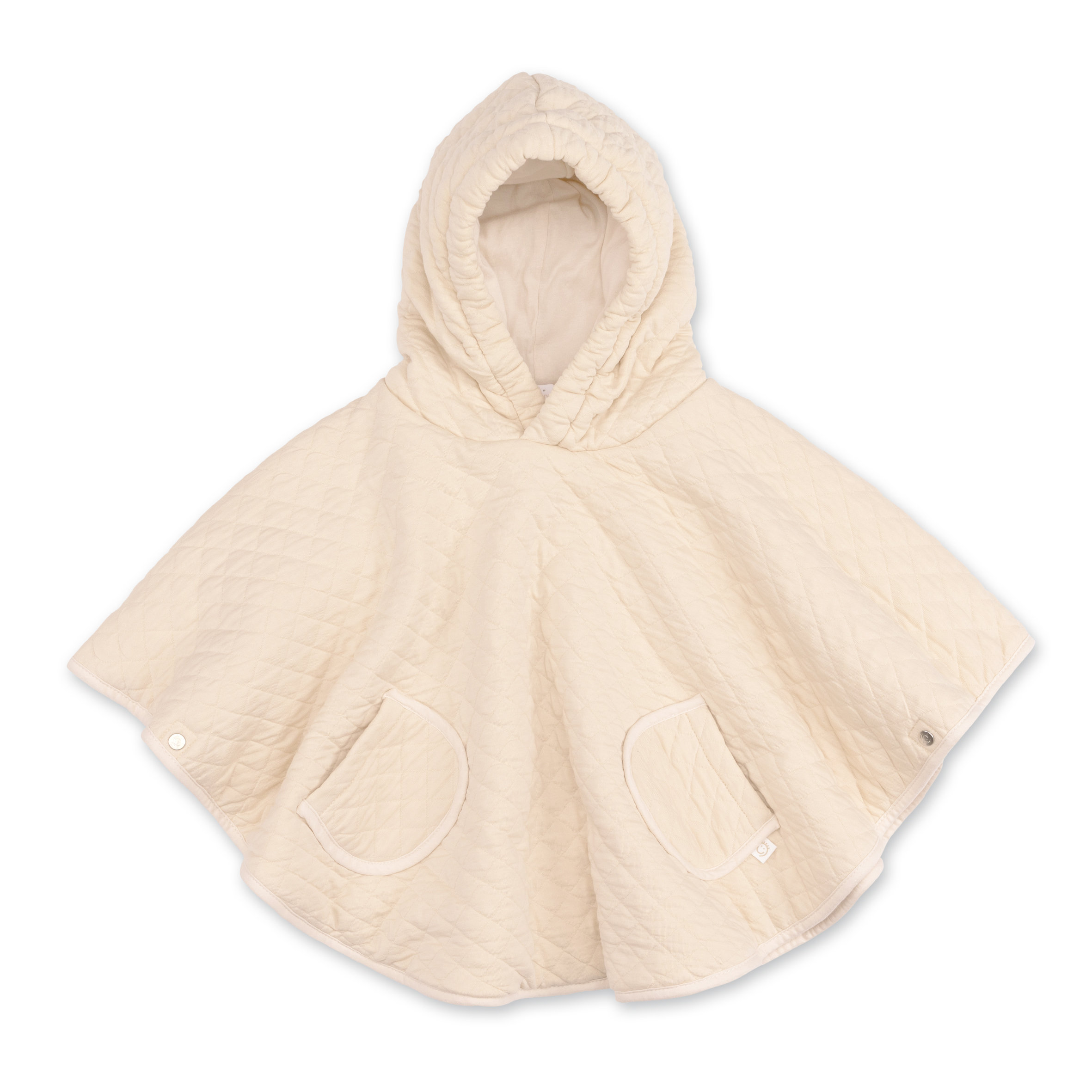 Poncho de viaje Pady Quilted + jersey 9-36m QUILT Cream