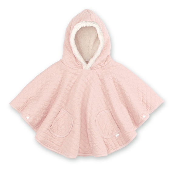 Reiseponcho Pady quilted + teddy 9-36m QUILT Blush