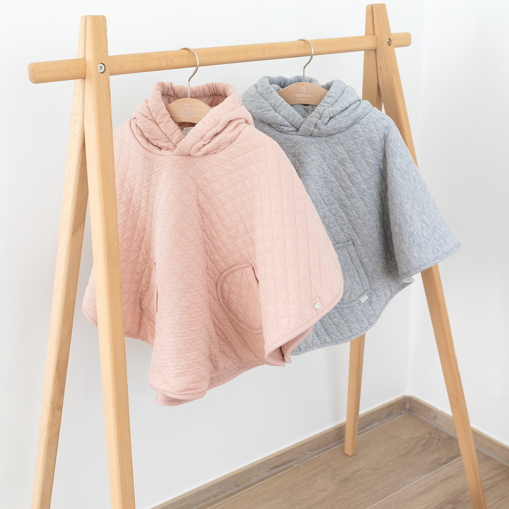 Travel poncho Pady Quilted + jersey 9-36m QUILT Blush[WANDER]