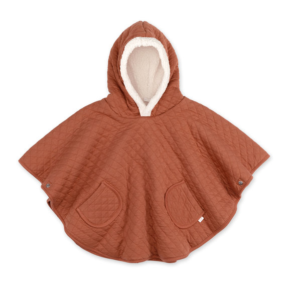 Poncho de voyage Pady quilted + teddy 9-36m QUILT Brick