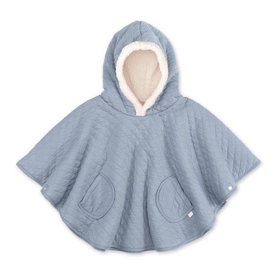 Travel poncho Pady quilted + teddy 9-36m QUILT Stone