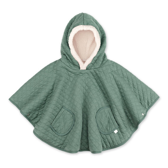 Reiseponcho Pady quilted + teddy 9-36m QUILT Green