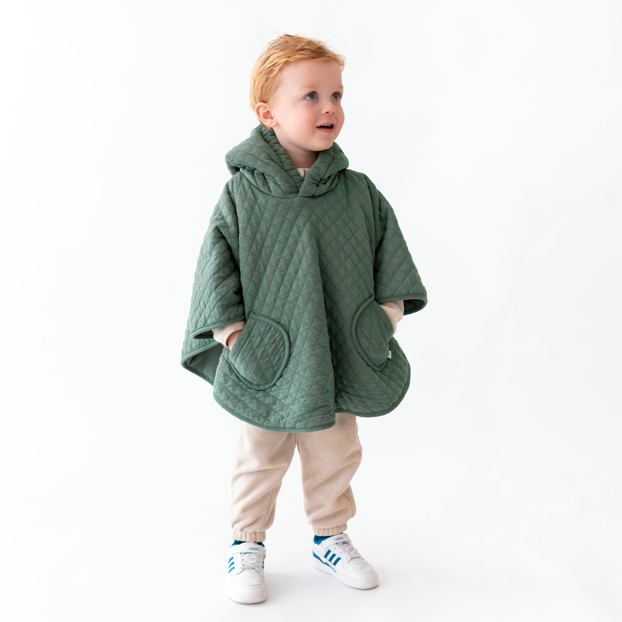 Poncho de voyage Matelassé mi saison 9-36m QUILT Green