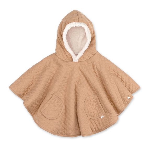 Reiseponcho Pady quilted + teddy 9-36m QUILT Beige