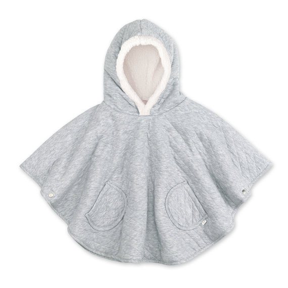 Travel poncho Pady quilted + teddy 9-36m QUILT Mix grey