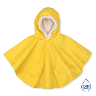 Travel poncho Waterproof + teddy 9-36m RAINY Yellow