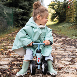 Reiseponcho Waterproof + teddy 9-36m RAINY Mandel